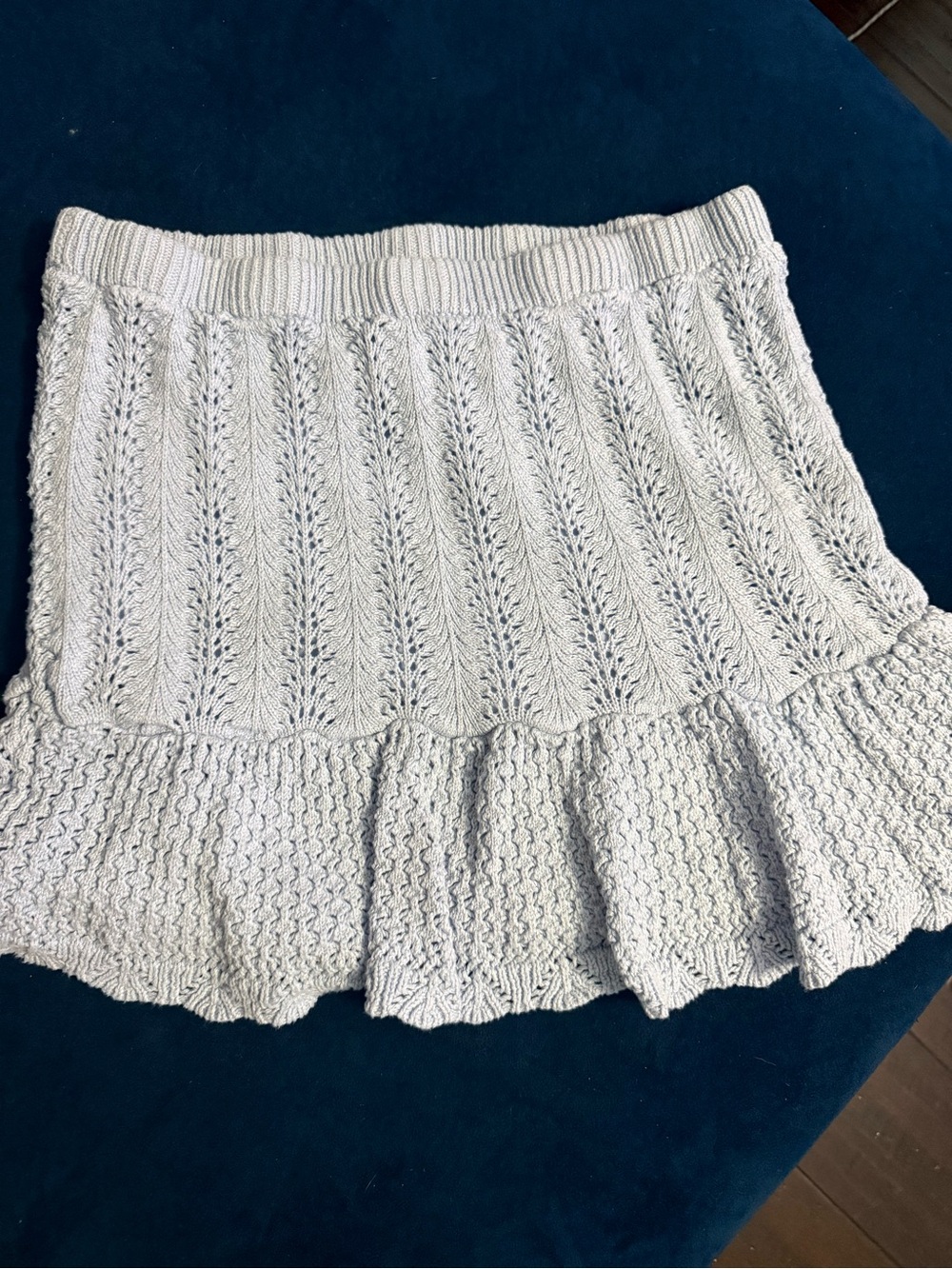 Knit Ruffle Mini Skirt - Picture 2 of 5